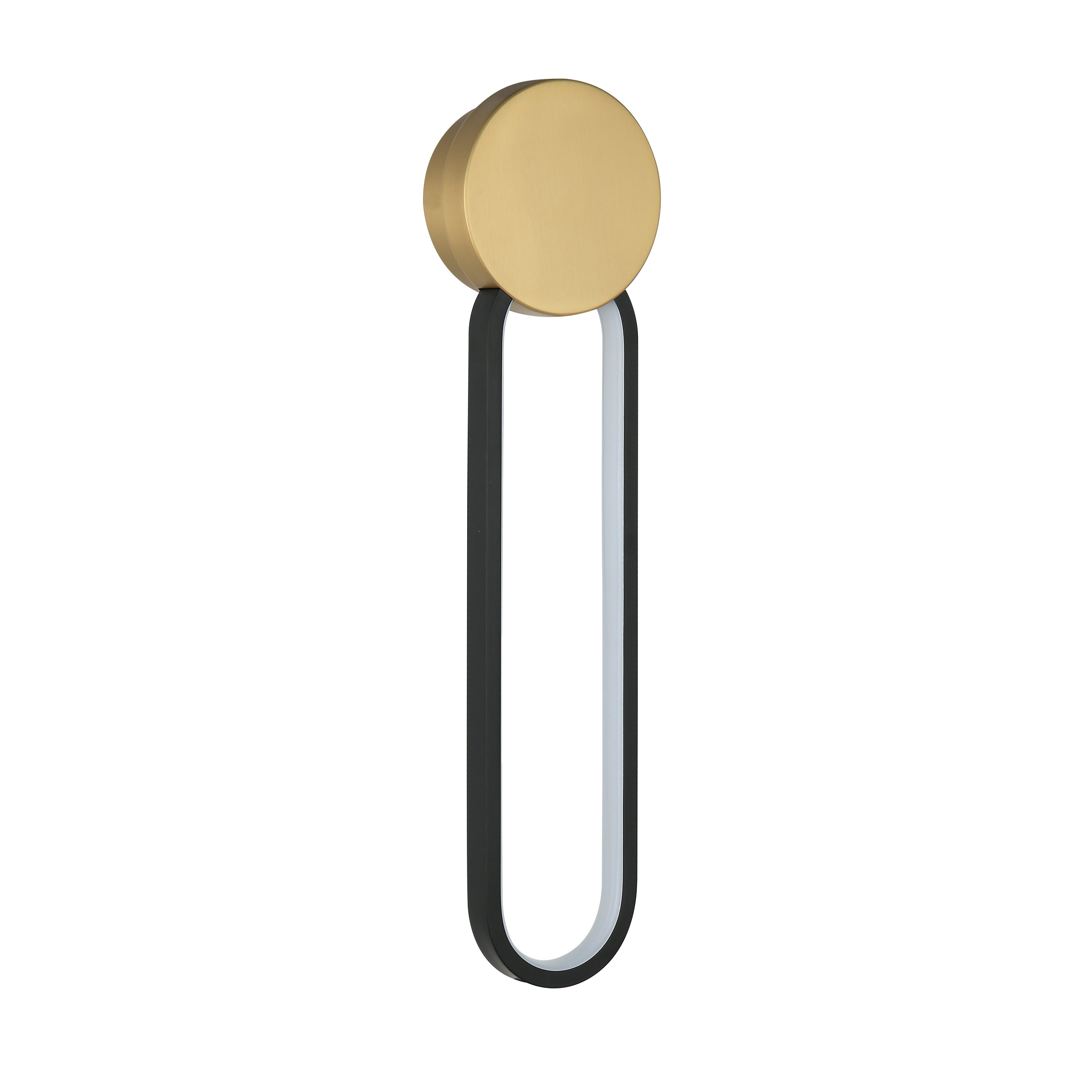 Light Fixture SCONCE LED LIGHT 13W 3000K ALUMINIUM-SILICON GOLD-BLACK – Zambelis