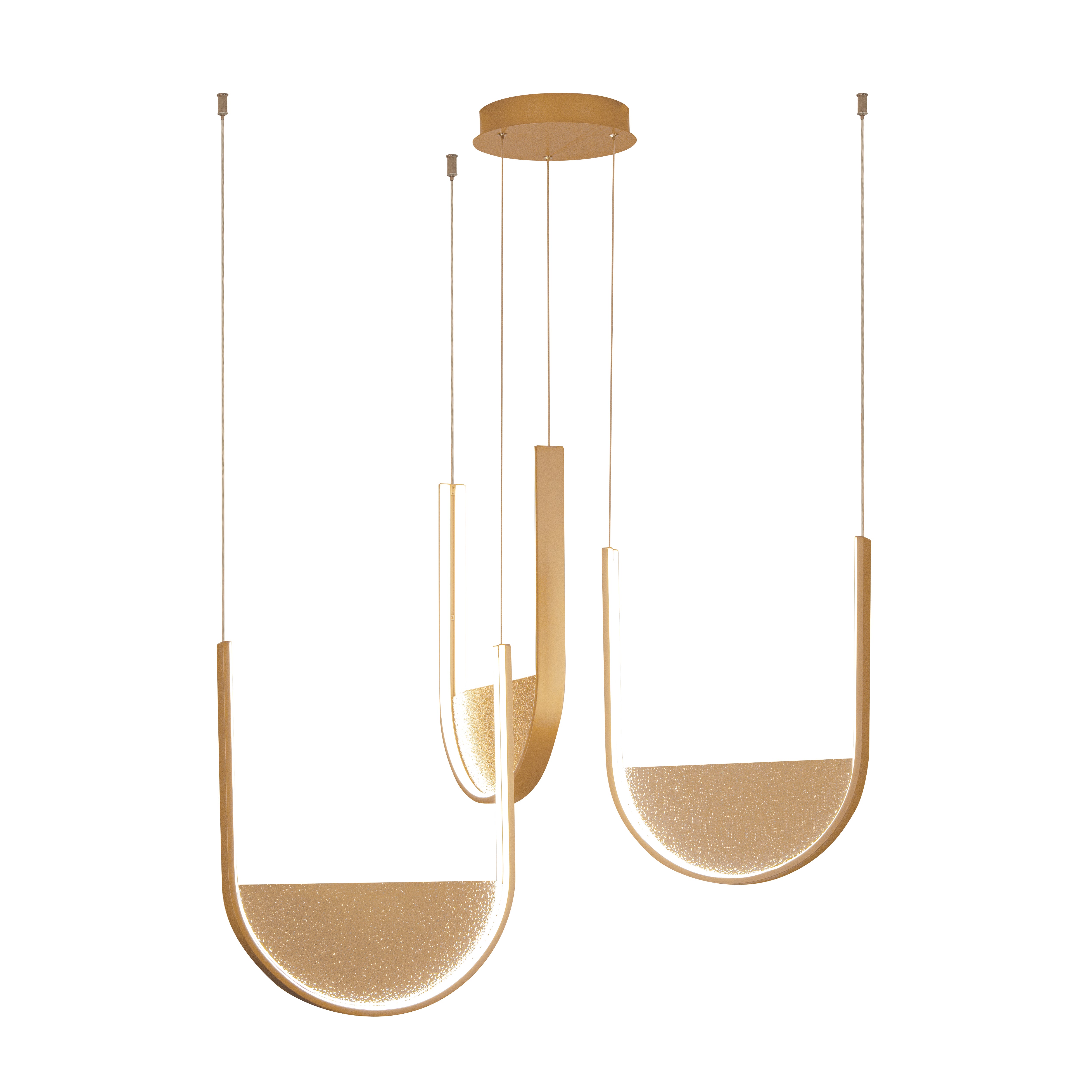 Pendant Light PENDANT LED LIGHT 54W 3000K,4000K GOLD-CHAMPAGNE – Zambelis