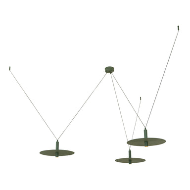 Pendant Light PENDANT LED LIGHT 3X7W 3000K METAL ARMY GREEN – Zambelis