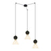 Pendant Light PENDANT 3XE14 MAX 15W BLACK MARBLE - BRASS – Zambelis
