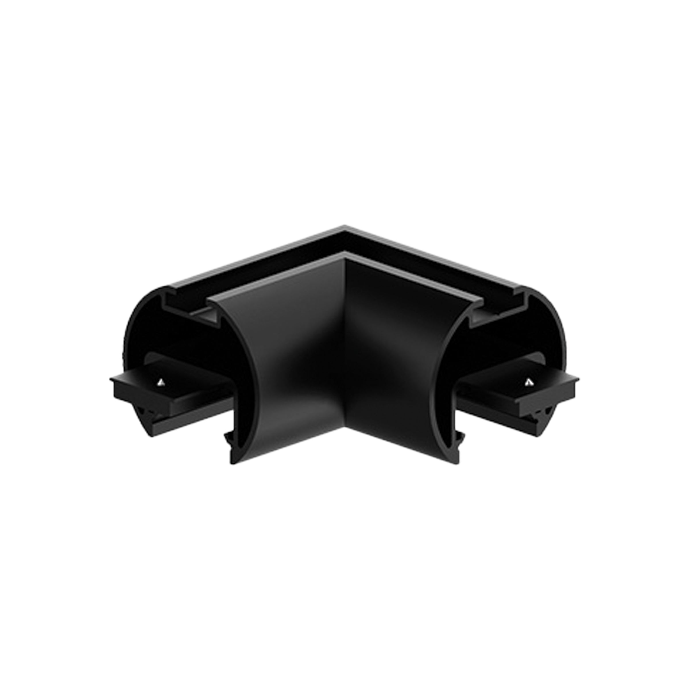 Pendant Light HORIZONTAL CORNER FOR PENDANT ROUND MAGNETIC TRACK 15MM BLACK – Zambelis