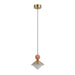 Pendant Light PENDANT LED LIGHT 8W 3000K CERAMIC - METAL - GLASS, BRASS – Zambelis