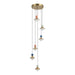 Pendant Light PENDANT LED LIGHT 40W 3000K CERAMIC - METAL - GLASS, BRASS – Zambelis