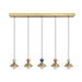 Pendant Light PENDANT LED LINE LIGHT 32W 3000K CERAMIC - METAL - GLASS, BRASS – Zambelis