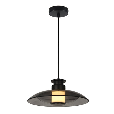 Pendant Light PENDANT LED LIGHT 10W 3000K SANDY BLACK - SMOKED GLASS – Zambelis