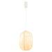 Pendant Light PENDANT LIGHT 1xE27 MAX 15W MULBERRY SILK - METAL WHITE – Zambelis