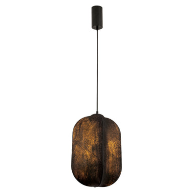 Pendant Light PENDANT LIGHT 1xE27 MAX 15W MULBERRY SILK - METAL BLACK – Zambelis