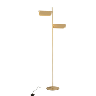 Floor Lamp FLOOR LED LIGHT 12W 3000K BRUSHED GOLD MOVABLE LIGHT DEFLECTORS – Zambelis