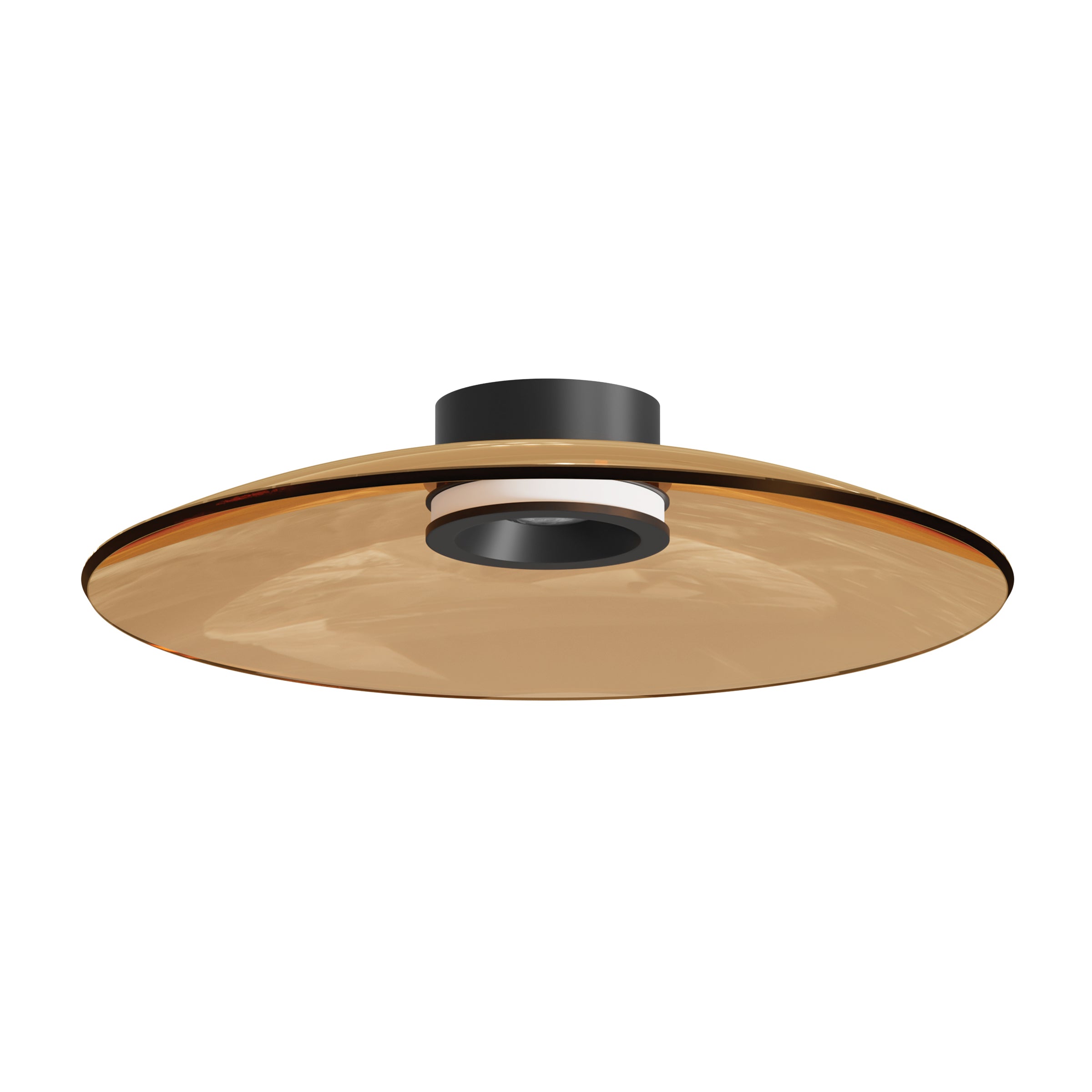 Ceiling Light CEILING LED LIGHT 30W 2700K-3000K TRIAC BLACK MATT - TAWNY GLASS – Zambelis