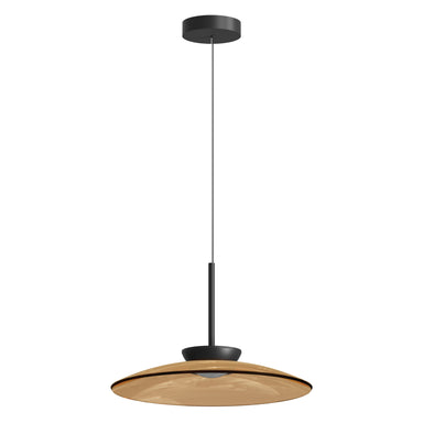 Pendant Light PENDANT LED LIGHT 31W 2700K-3000K TRIAC BLACK MATT - TAWNY GLASS – Zambelis