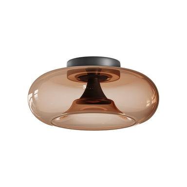 Ceiling Light CEILING LED LIGHT 30W 2700K-3000K TRIAC BLACK MATT - TAWNY GLASS – Zambelis