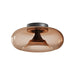 Ceiling Light CEILING LED LIGHT 30W 2700K-3000K TRIAC BLACK MATT - TAWNY GLASS – Zambelis