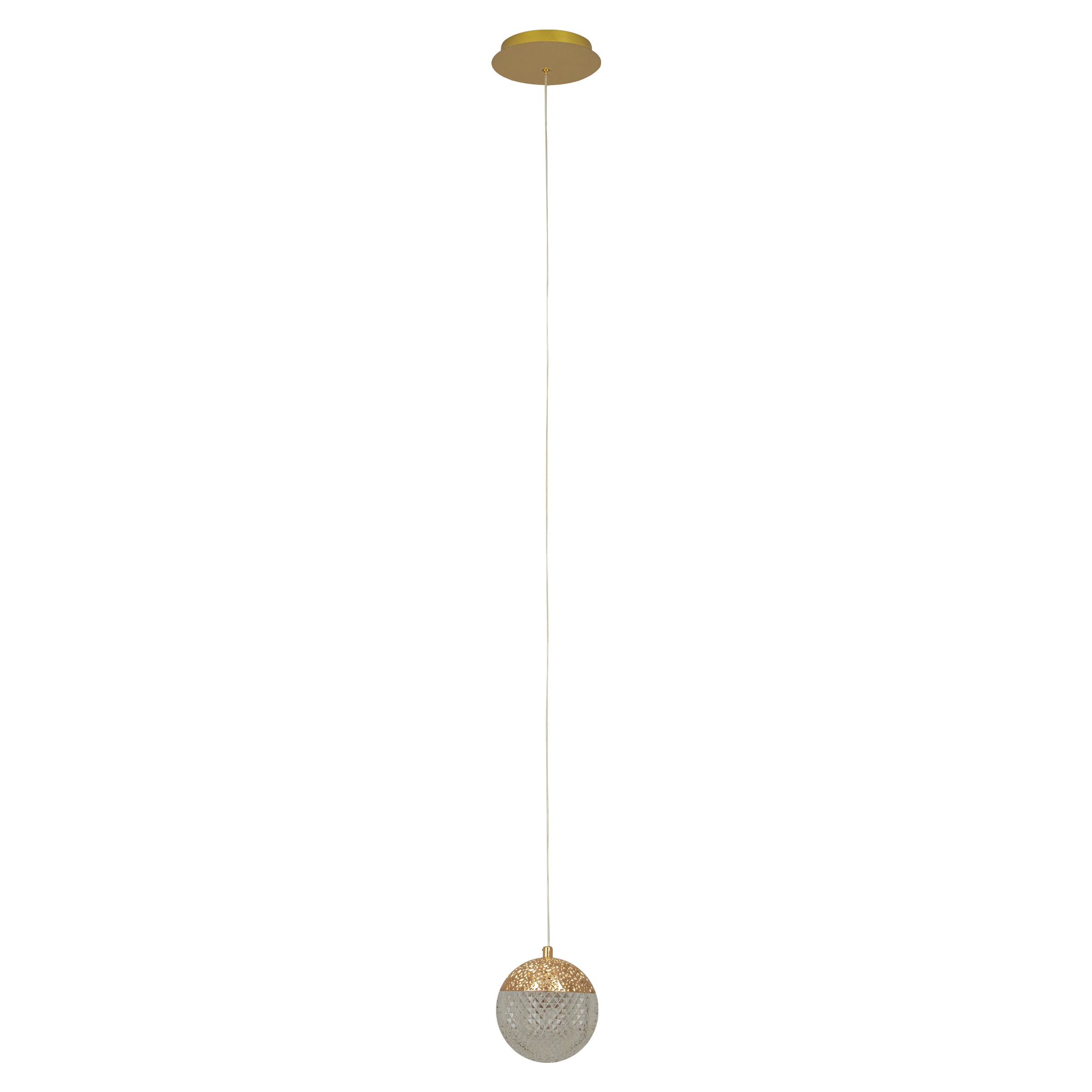 Pendant Light PENDANT LED LIGHT 9W 3000K GOLD ALUMINIUM - ACRYLIC – Zambelis