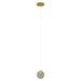 Pendant Light PENDANT LED LIGHT 9W 3000K GOLD ALUMINIUM - ACRYLIC – Zambelis