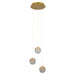 Pendant Light PENDANT LED LIGHT 25W 3000K TRIAC GOLD MATT ALUMINIUM - ACRYLIC – Zambelis