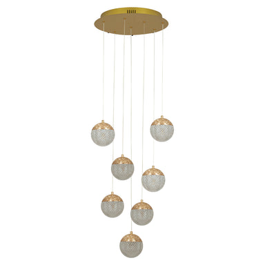 Pendant Light PENDANT LED LIGHT 52W 3000K TRIAC GOLD ALUMINIUM - ACRYLIC – Zambelis