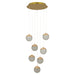 Pendant Light PENDANT LED LIGHT 52W 3000K TRIAC GOLD ALUMINIUM - ACRYLIC – Zambelis