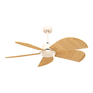 Ceiling Light CEILING FAN WITH LED LIGHT 15W 3000K-4000K-6500K WHITE METAL - BAMBOO – Zambelis