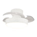 Ceiling Light CEILING FAN WITH LED LIGHT 20W 3000K-4000K-6500K WHITE MATT METAL - TRANSPARENT POLYCARBONATE BLADES – Zambelis