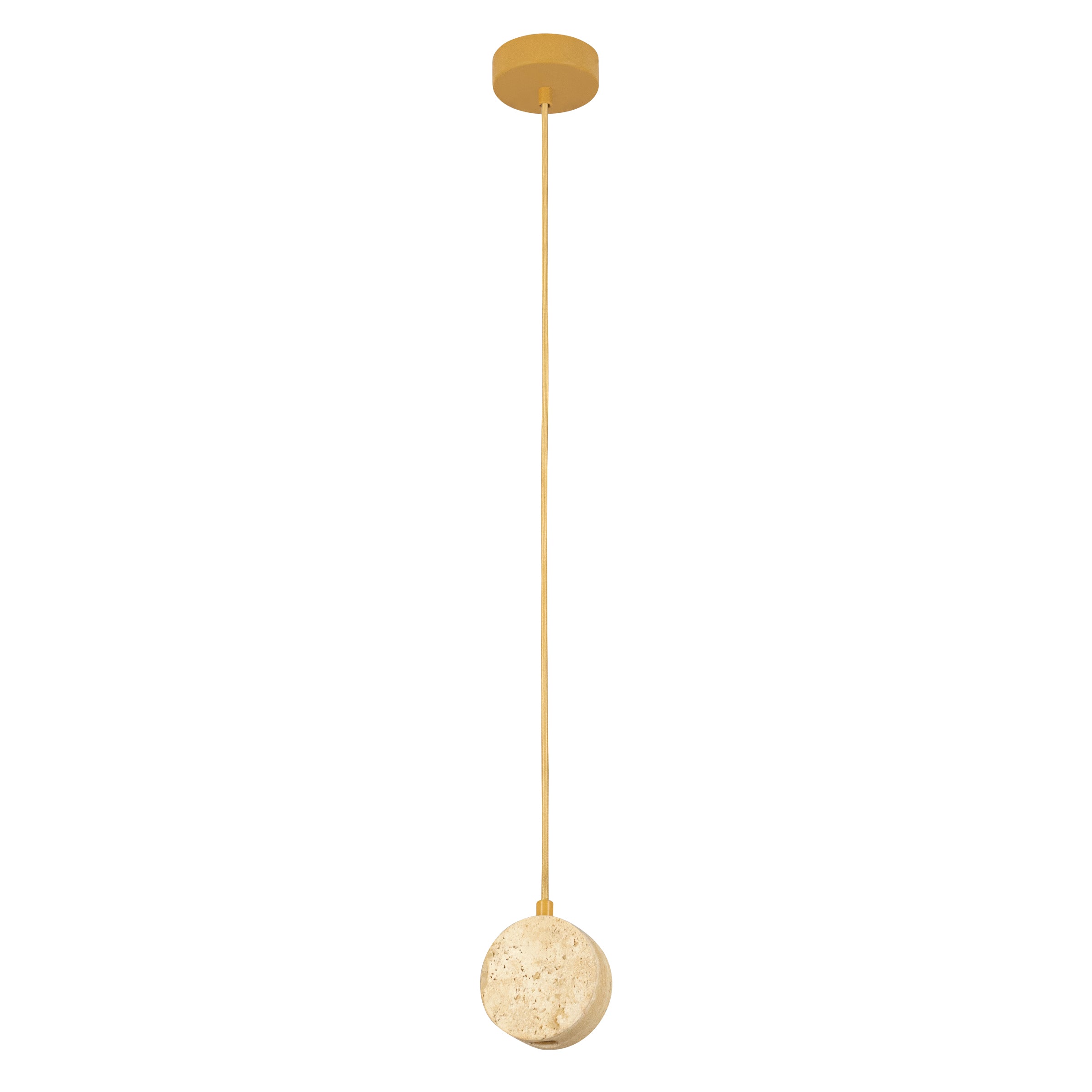 Pendant Light PENDANT LED LIGHT 3W 3000K NATURAL STONE - GOLD METAL – Zambelis