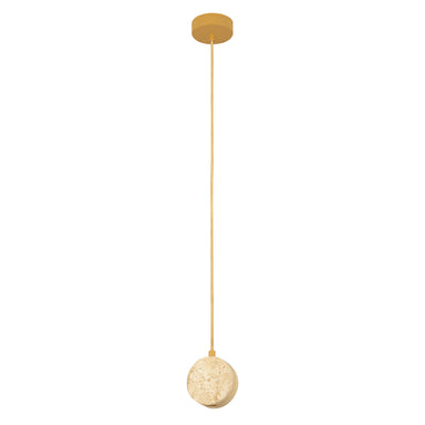Pendant Light PENDANT LED LIGHT 3W 3000K NATURAL STONE - GOLD METAL – Zambelis