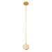 Pendant Light PENDANT LED LIGHT 3W 3000K NATURAL STONE - GOLD METAL – Zambelis