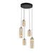 Pendant Light PENDANT LED LIGHT 20W 3000KS SANDY BLACK - CHAMPAGNE GLASS – Zambelis