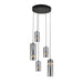 Pendant Light PENDANT LED LIGHT 20W 3000K SANDY BLACK - SMOKED GLASS – Zambelis