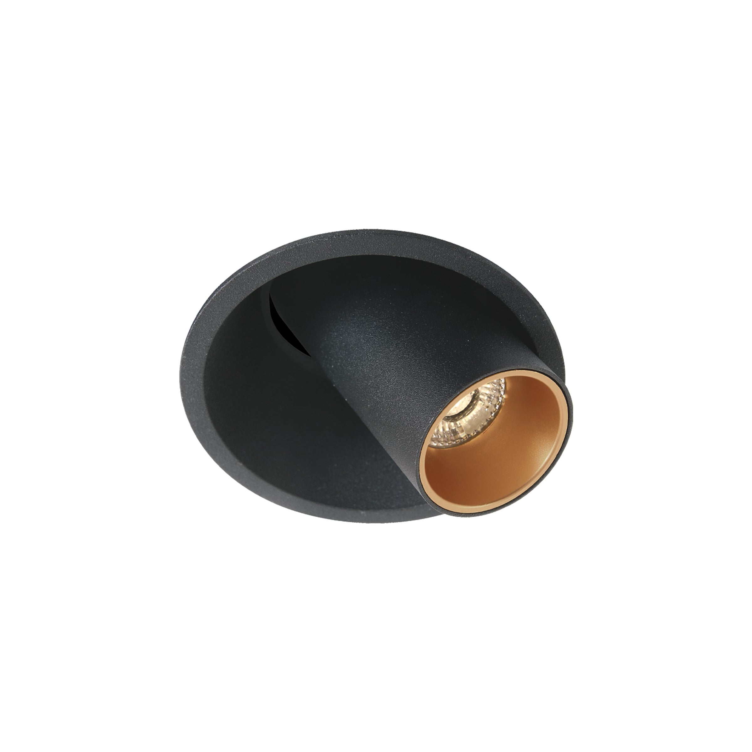 Spot Light RECESSED LED SPOT 9W 2700K-4000K SANDY BLACK-GOLD RING – Zambelis