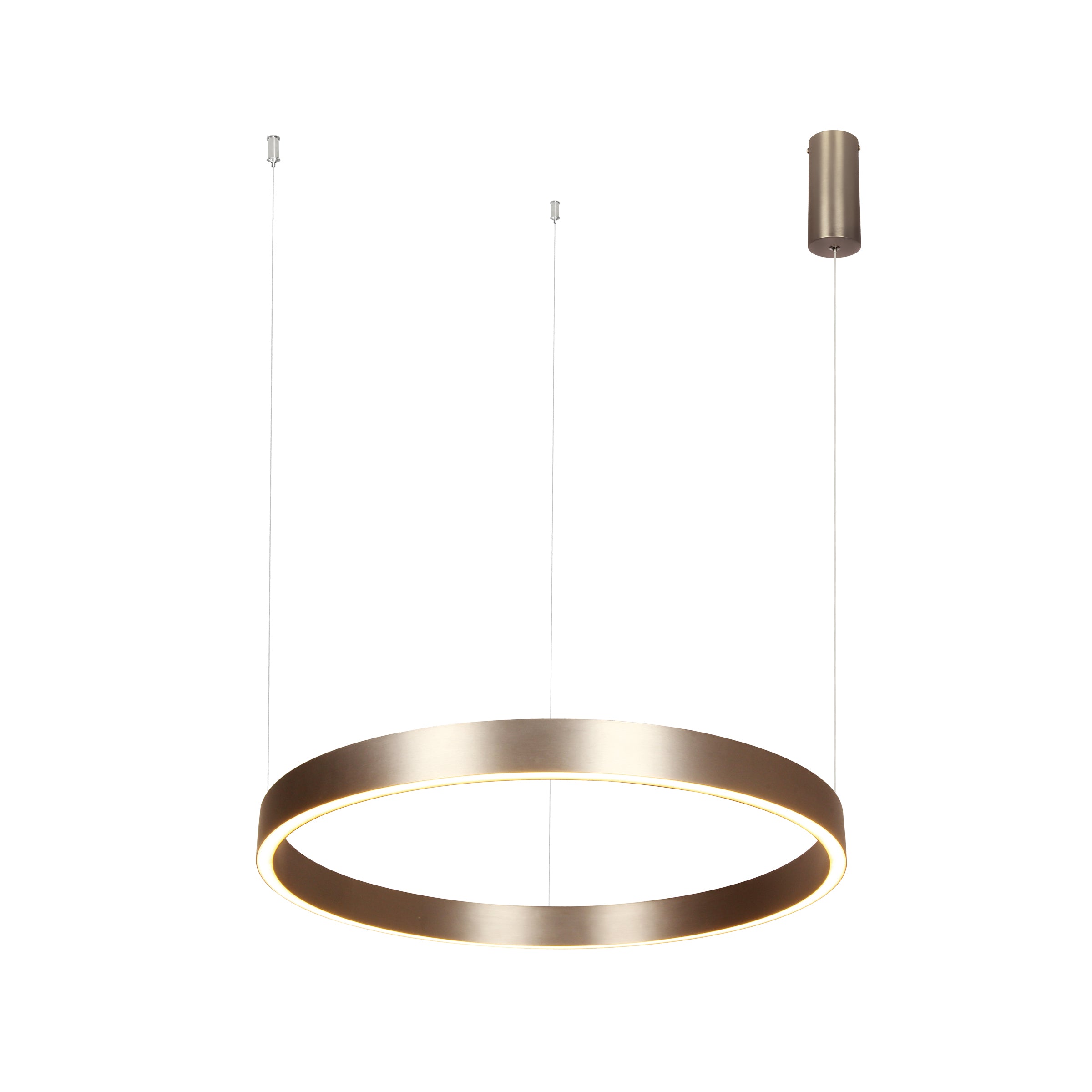 Pendant Light PENDANT LED LIGHT UP-DOWN 59W 3000K ELECTROPLATE BRUSHED COFFEE ALUMINIUM - ACRYLIC – Zambelis