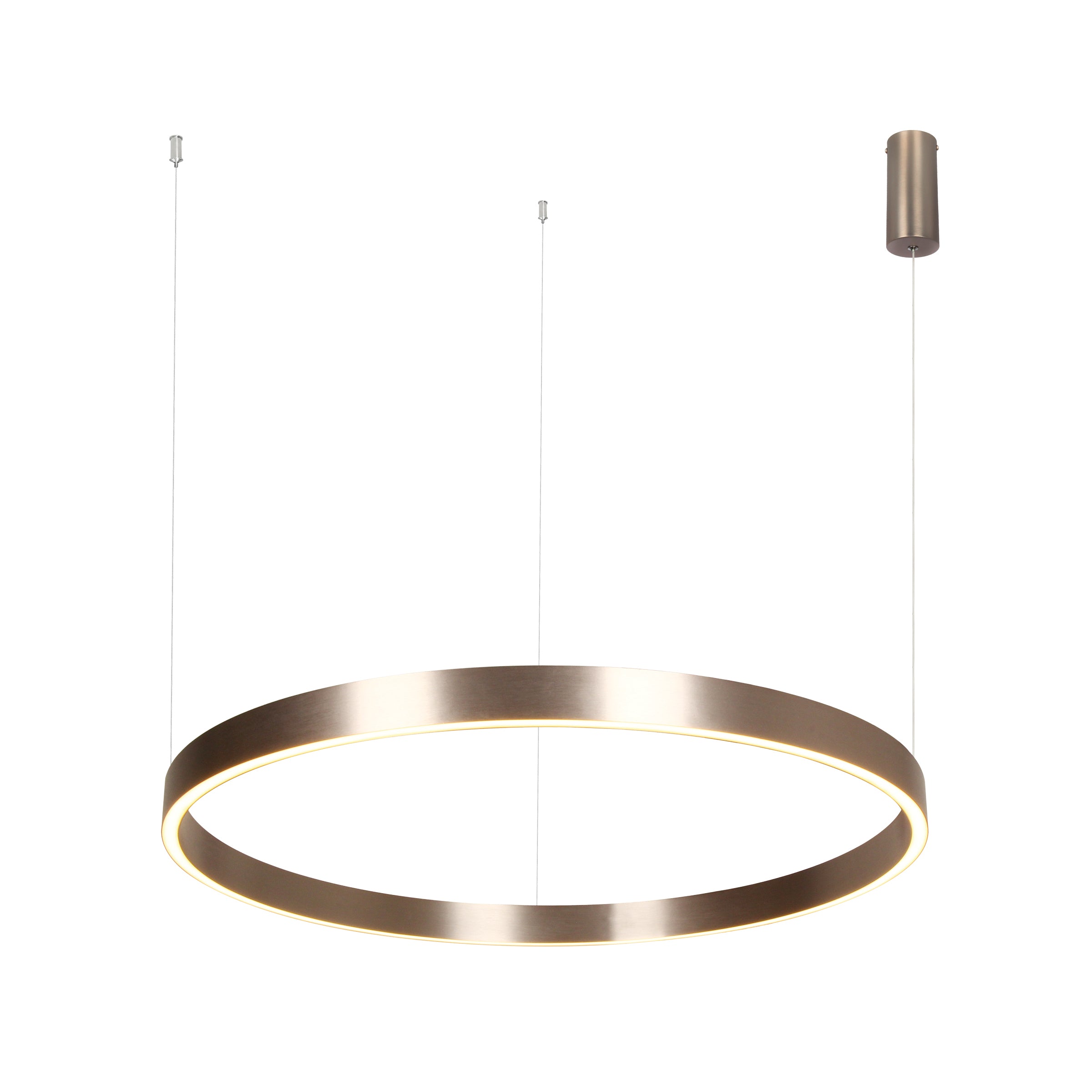 Pendant Light PENDANT LED LIGHT UP-DOWN 70W 3000K ELECTROPLATE BRUSHED COFFEE ALUMINIUM - ACRYLIC – Zambelis