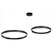 Pendant Light PENDANT LED LIGHT UP-DOWN 118W 3000K BLACK ALUMINIUM - ACRYLIC – Zambelis