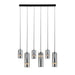 Pendant Light PENDANT LED LINE LIGHT 26W 3000K SANDY BLACK - SMOKED GLASS – Zambelis