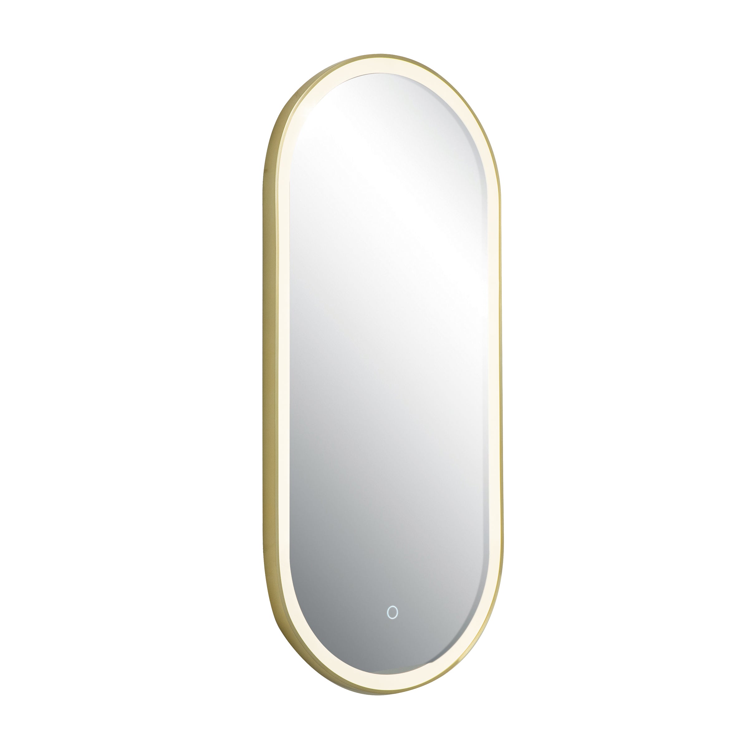 Light Fixture MIRROR WITH LED LIGHT 18W 3000K-4000K TOUCH DIMMING SWITCH ANODIZED GOLD IP44 – Zambelis