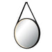 Light Fixture MIRROR WITH LED LIGHT 15W 3000K-4000K ROUND TOUCH DIMMING SWITCH BLACK MATT IP44 – Zambelis