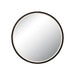 Light Fixture MIRROR WITH LED LIGHT 15W 3000K-4000K ROUND TOUCH DIMMING SWITCH BLACK MATT IP44 – Zambelis