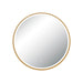 Light Fixture MIRROR WITH LED LIGHT 15W 3000K-4000K ROUND TOUCH DIMMING SWITCH ANODIZED GOLD IP44 – Zambelis