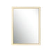 Light Fixture MIRROR WITH LED LIGHT 23W 3000K-4000K RECTANGLE TOUCH DIMMING SWITCH ANODIZED GOLD IP44 – Zambelis