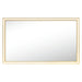 Light Fixture MIRROR WITH LED LIGHT 30W 3000K-4000K RECTANGLE TOUCH DIMMING SWITCH ANODIZED GOLD IP44 – Zambelis