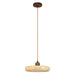 Pendant Light PENDANT LED LIGHT 22W 3000K NATURAL STONE - BROWN WOOD – Zambelis