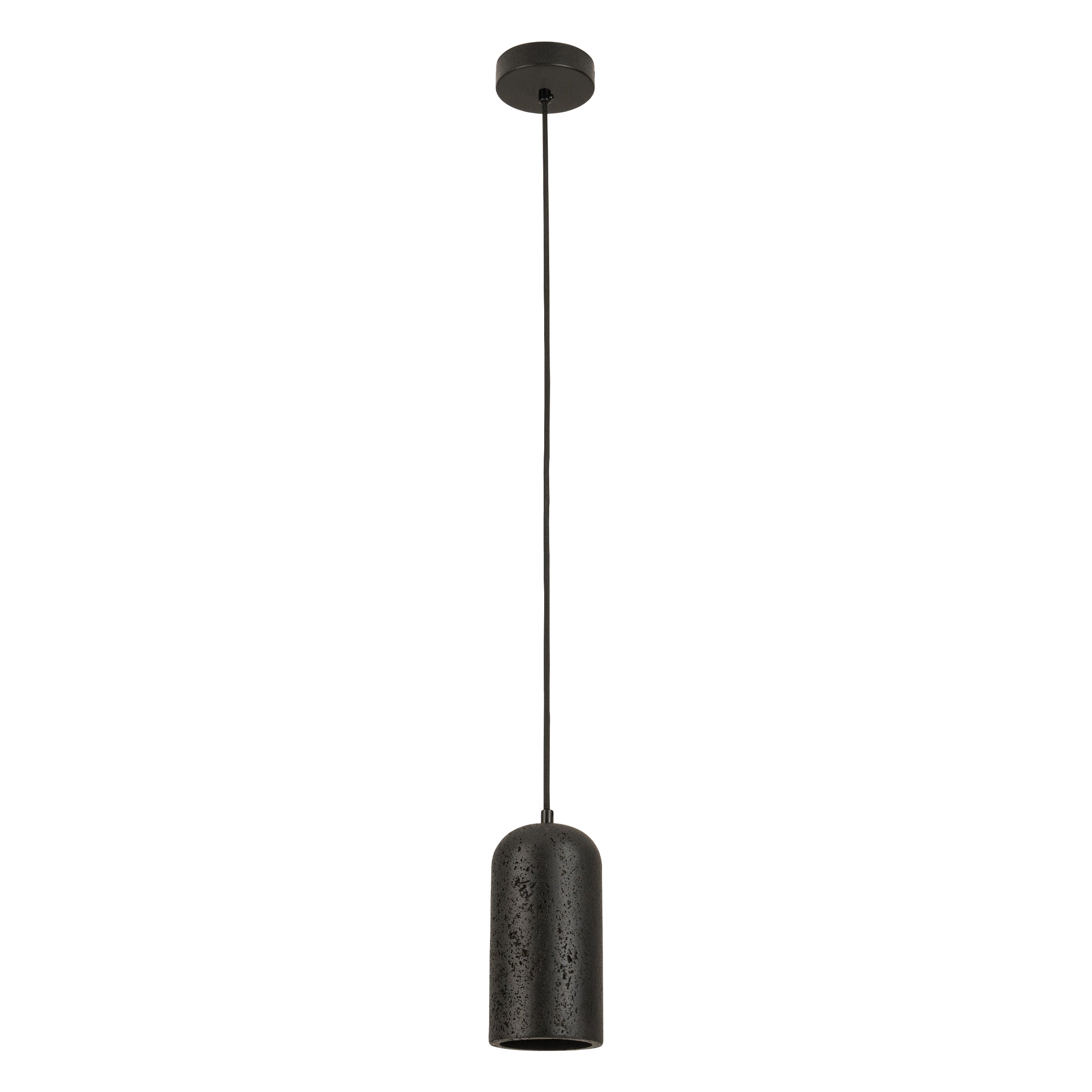 Pendant Light PENDANT LIGHT 1xE27 MAX 10W BLACK STONE - METAL – Zambelis