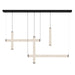 Pendant Light PENDANT LED LIGHT 93W 3000K SUNDY BLACK METAL - ALUMINIUM - ALABASTER – Zambelis