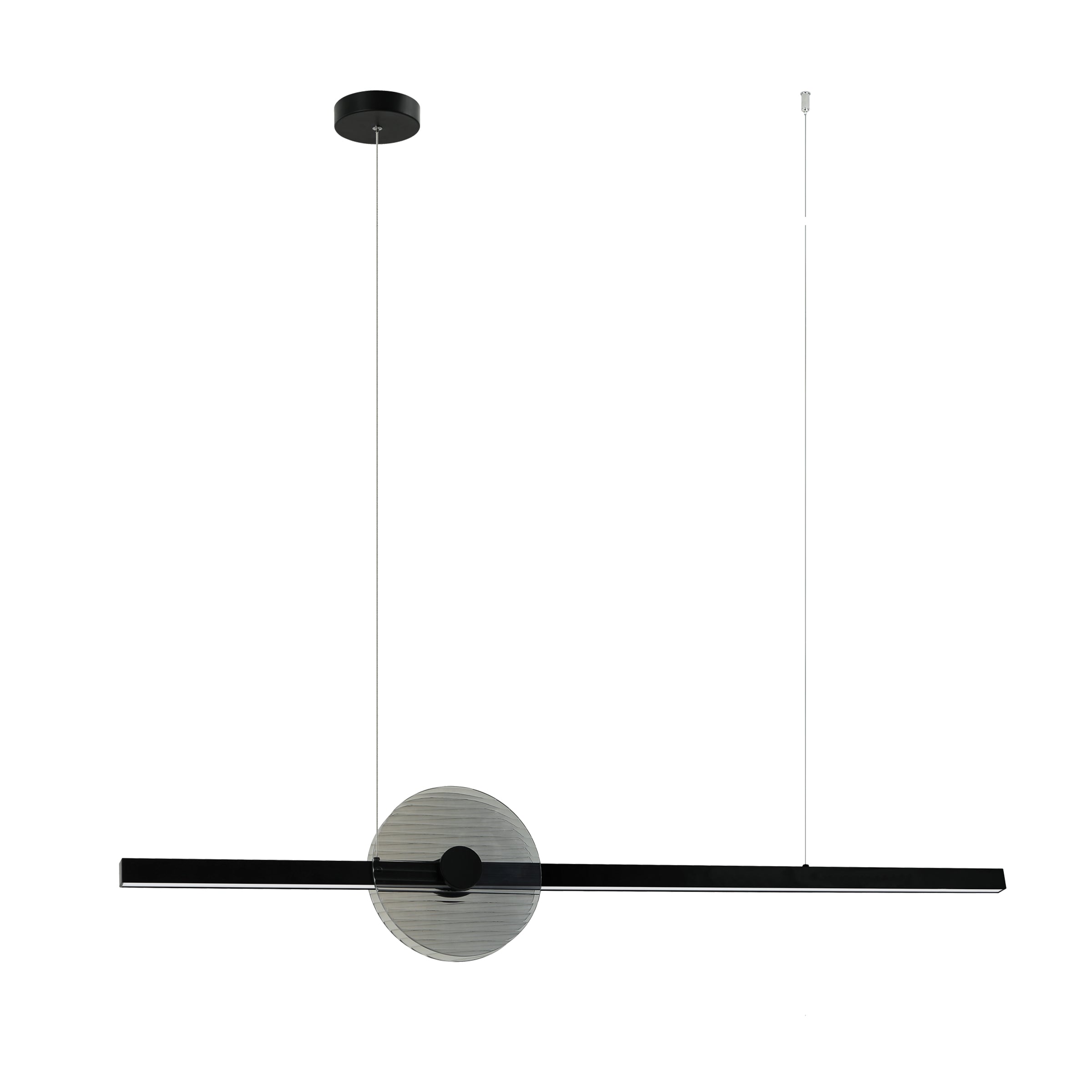 Pendant Light PENDANT LED LIGHT 20W 3000K TRIAC BLACK - SMOKED GLASS – Zambelis