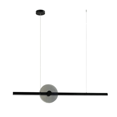 Pendant Light PENDANT LED LIGHT 20W 3000K TRIAC BLACK - SMOKED GLASS – Zambelis
