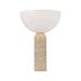 Table Lamp TABLE LIGHT 1xE27 MAX 40W NATURAL STONE - OPAL ACRYLIC – Zambelis
