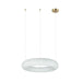 Pendant Light ROUND PENDANT LED LIGHT 25W 3000K TRIAC ALABASTER - BRASS – Zambelis