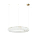 Pendant Light ROUND PENDANT LED LIGHT 35W 3000K TRIAC ALABASTER - BRASS – Zambelis
