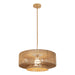Pendant Light PENDANT LIGHT 1xE27 MAX 40W NATURAL PAPER ROPE - BROWN BEIGE METAL – Zambelis