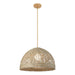 Pendant Light PENDANT LIGHT 1xE27 MAX 40W NATURAL SEAWEED- BROWN BEIGE METAL – Zambelis