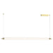 Pendant Light PENDANT LED LINE LIGHT 33W 3000K TRIAC BRUSHED GOLD – Zambelis